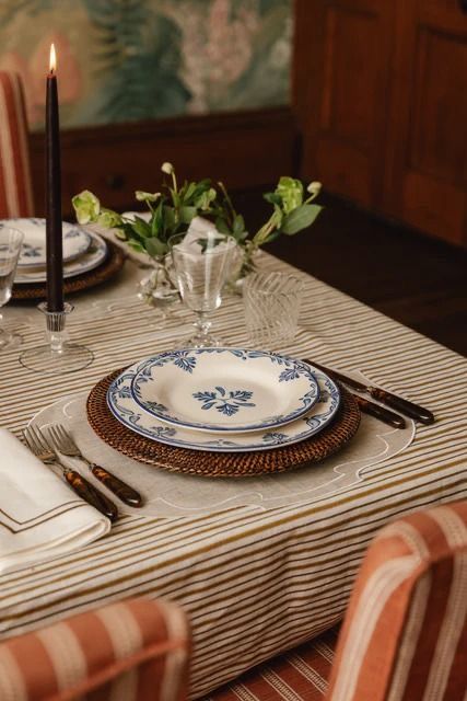 Simple tableware arranged for everyday dining