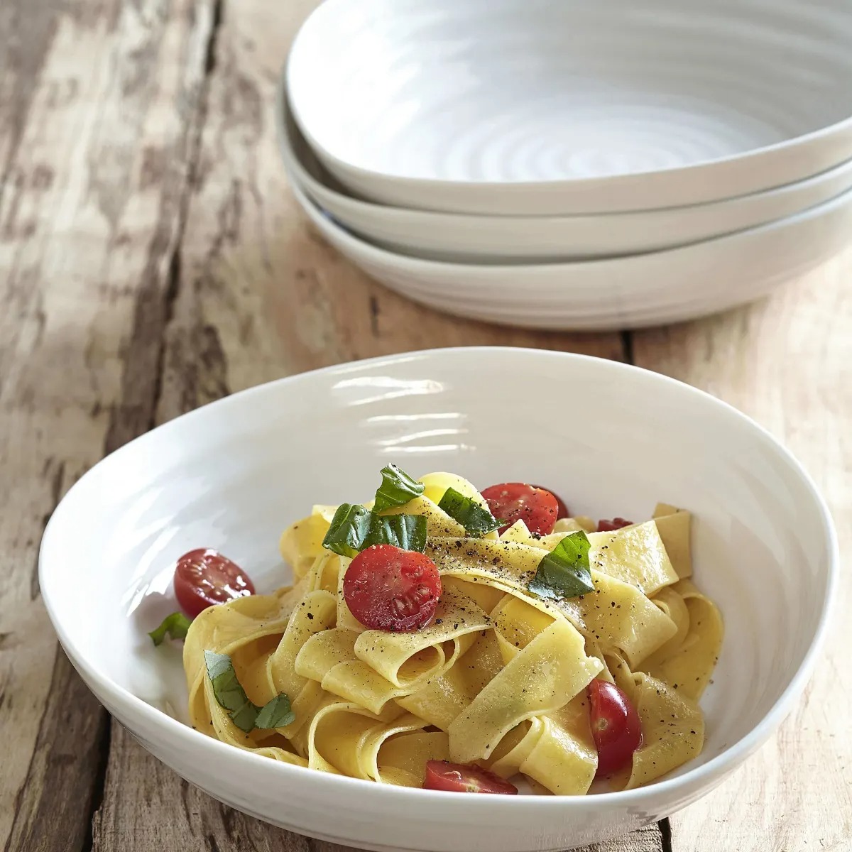 Appetizer plates arranged for relaxed dining