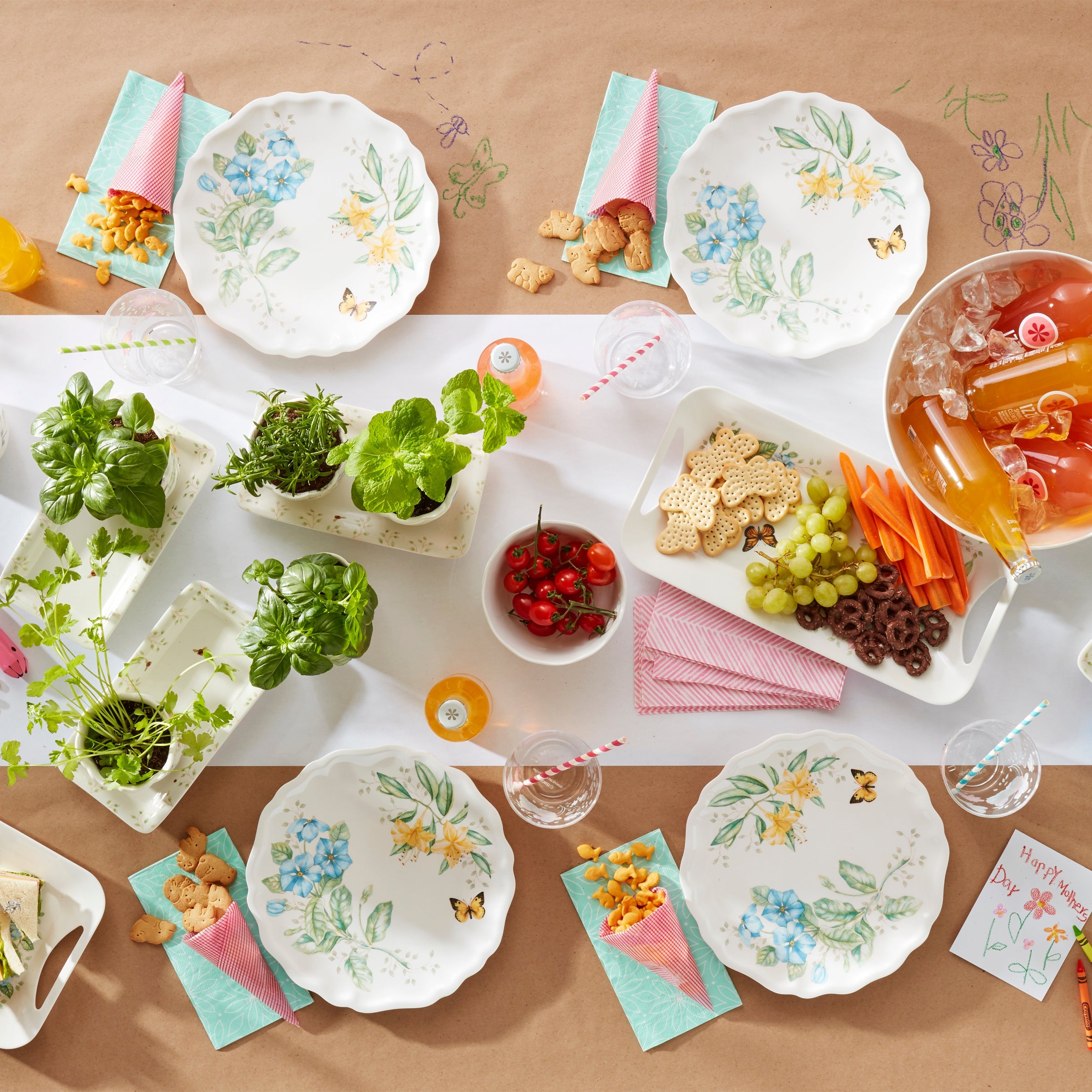 Melamine Garden Large Serving Bowl - Image 6