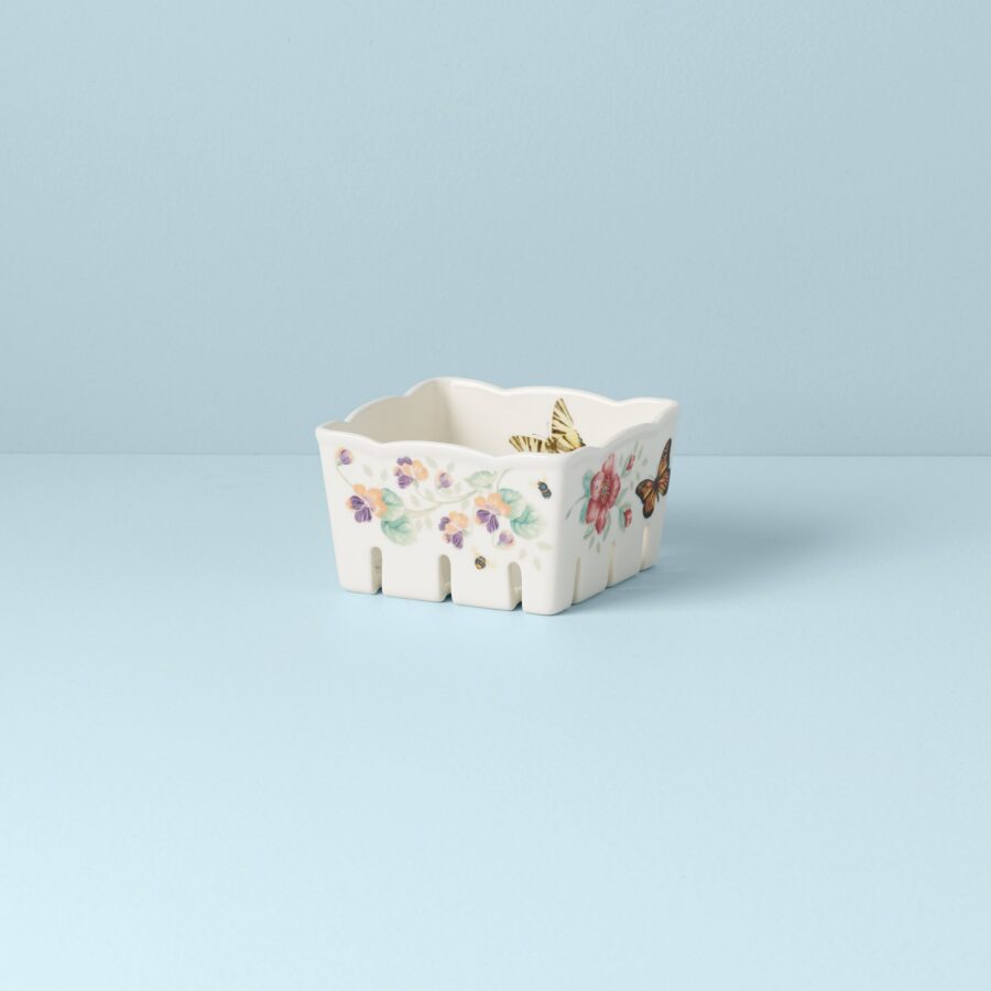 Floral Berry Rinse & Serve Bowl