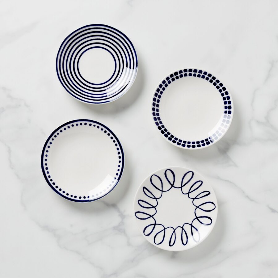 Charlotte Street Tidbit Decorative Plates - Set of 4